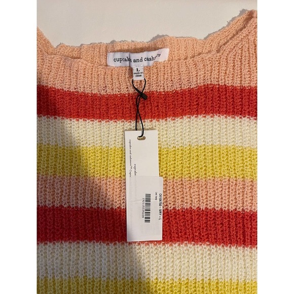 Cupcakes & Cashmere Stripe Lex Sweater Size L - Picture 6 of 8